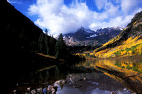 Maroon Lake and Maroon Bells, White River National Forest, Colorado