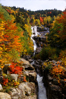 Silver Cascade and Fall Color, New Hampshire