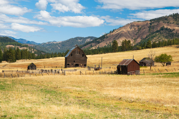 Abandoned Ranch Buildings, US Route 97, Ellensburg, Washington